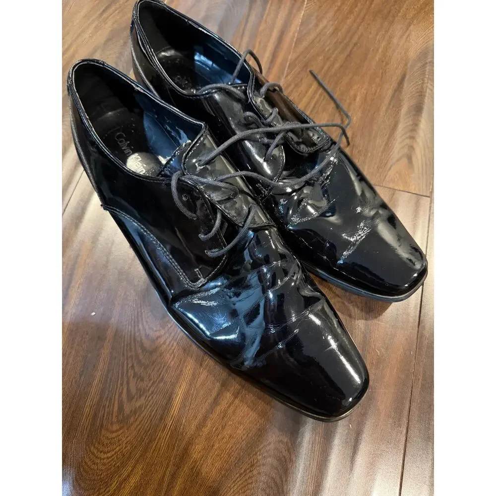 Calvin Klein Tuxedo Shoes Patent Leather - Size 11